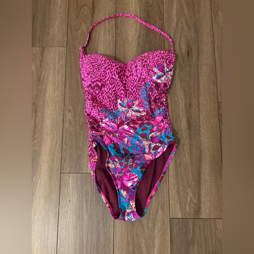 Lilly Pulitzer Pink and Blue One Piece Swimsuit